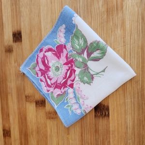 Vintage Floral Printed Hankie